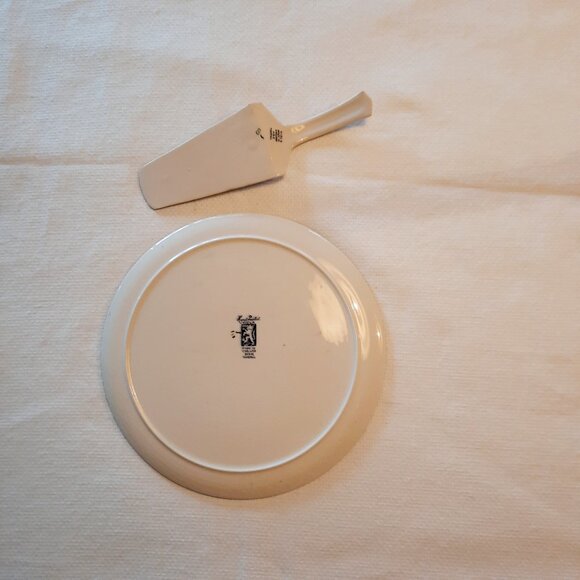 Amazing Condition H & K Tunstall, England, Art Deco "Viola" Cake Plate & Server - Picture 5 of 8